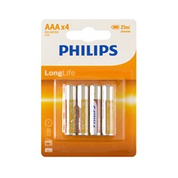 Battery Pk4 Aaa Longlife H/D Philips