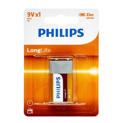 Battery Pk 1x9 Volt Longlife H/D Philips
