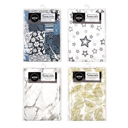 Tablecloth PEVA w Flannel Back 130x130cm