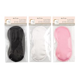 Eye Mask Satin 3 Cols Asstd