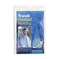 Poncho Hooded Adult 130x200cm Clear 1300x2000mm