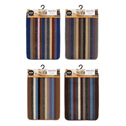 Mat Utility Stripe 60x40cm 4 Asstd Cols