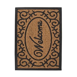 Mat Coir/Rubber Welcome 400x600 mm