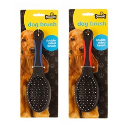Brush Pet Double Sided 22cm 2 Asstd Cols