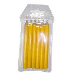 Pencil Yellow Barrel HB 6pk Half Length in PVC Wallet