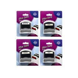 Stamp Office 4 Asstd PAID COPY RECEIVED URGENT