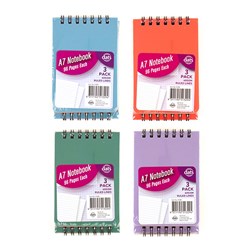 Notebook Basic PP Col A7 Pocket 96pg Pk3