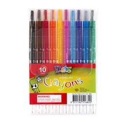Crayon Propelling 10pk in PVC Wallet
