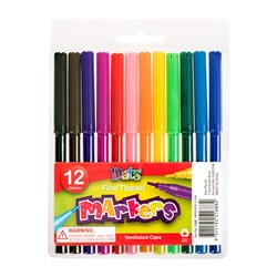 Marker Colour Fine Tip 12pk