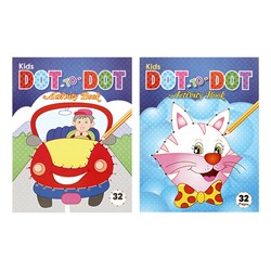 Book Kids Colouring Dot To Dot A4 32pg