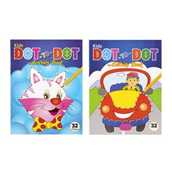 Book Kids Colouring Dot To Dot A4 32pg