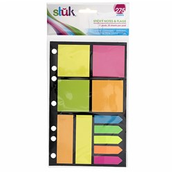 Note Sticky Mixed Shapes Sizes 25 Sheets x 11pads Total 275sh