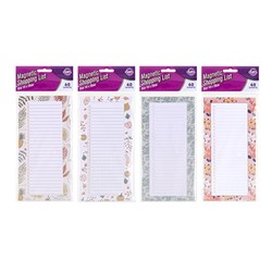 List Shopping Magnetic 60sh 4 Asstd