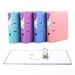 Folder Lever Arch A4 Laminated Paper Cover 4 Asstd Cols
