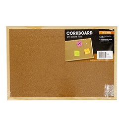 Corkboard Wooden Frame 450x300mm