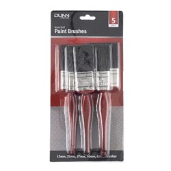 Paint Brush Asstd Sizes Plastic Handle 5Pc