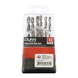 Drill Bits Set 13Pc w Plastic Case