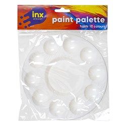 Paint Palette Plastic Round Holds 10 Col 168mm