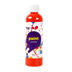 Paint Washable Bottle 250ml Tempera Red