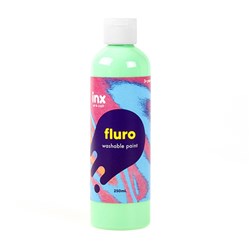 Paint Washable Bottle 250ml Fluro Green