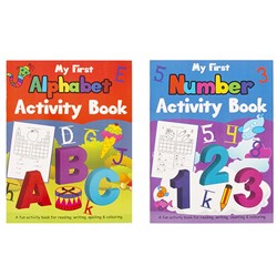 Book Kids Colouring Activity Number Alphabet A4 32pg