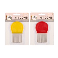 Comb Nit Stainless Steel 1pk 2 Asst Cols