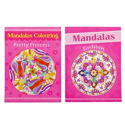 Book Colouring Mandalas Girls 24sheets