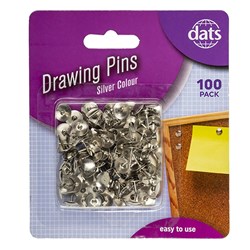 Pin Drawing Silver 100pk