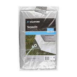 Tarpaulin Silver 1Pk 3.66x4.88M / 12x16ft