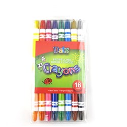 Crayon Propelling Double Ended 8pk in PVC Wallet