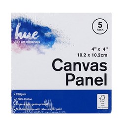 Canvas Art 5Pk 3mm 4x4in P3.1 FSC Mix 70% Panel