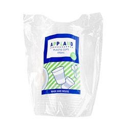 Cup Clear Plastic Pk12 490ml