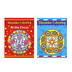 Book Colouring Mandalas Boys 24sheets