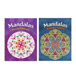 Book Colouring Mandalas Patterns 24sheets