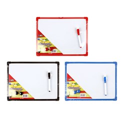 Whiteboard Magnetic 290x220mm w Marker and 2 Magnets