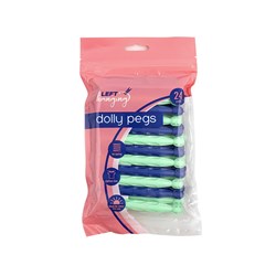 Pegs Dolly Pk24 10.5x1.3cm