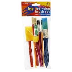 Brushes Paint 9Pc Set Foam & Bristle