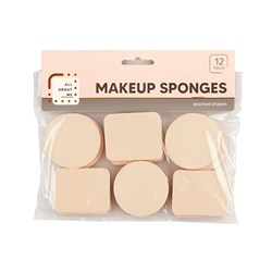 Sponge Cosmetic Make Up Pk12 Asstd Shapes