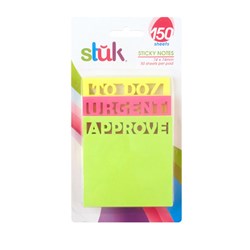 Note Sticky 76x76mm 50sheets x 3 Styles Total 150sh