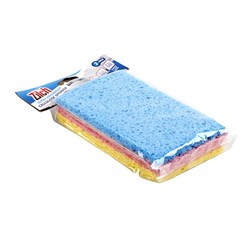 Sponge Cellulose 3 Colours Pk3