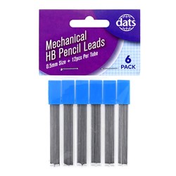 Lead Pencil Mechanical HB 6pk 0.5mm 12pc Each