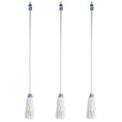 Mop with 1.1m Handle 3 Asst Cols