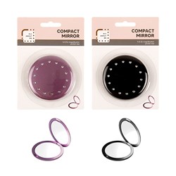 Mirror Compact Plastic Round 2 Asstd Cols