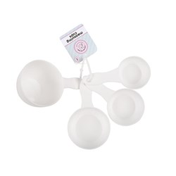 Measuring Cup Plastic Set of 4 White