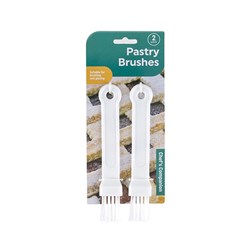 Brush Pastry Plastic White Pk2 17.5