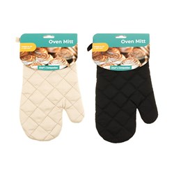 Oven Mitt Pk1 16x30cm 2 Asstd Cols