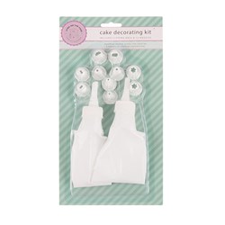 Cake Decorating Kit Pk2 w PP Nozzles Set of 12
