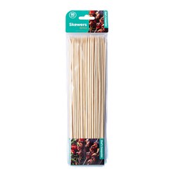 Skewer BBQ Bamboo 25cmx3mm Pk80
