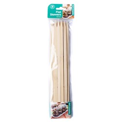 Skewer Flat Bamboo 29cmx2.5mm Pk25