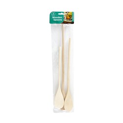 Spoon Wooden Set of 3 25cm 30cm 35cm